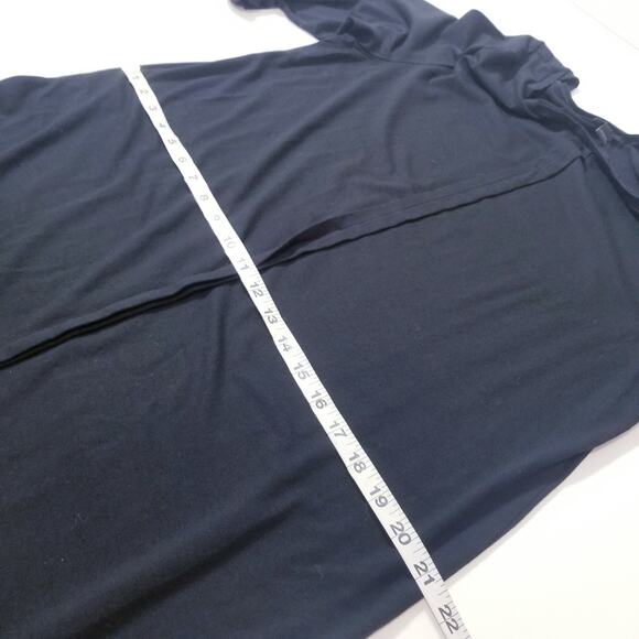 J. Jill Wearever Collection Black Jersey Shift Dress Boatneck Lagenlook - Picture 5 of 10